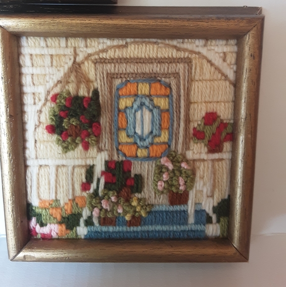 Wall Decor Vintage Needlepoint Group Of 3 Poshmark